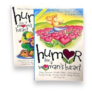 🐻 Lot of Two Books Humor For a Mom’s Heart & Humor For a Woman’s Heart Paperback